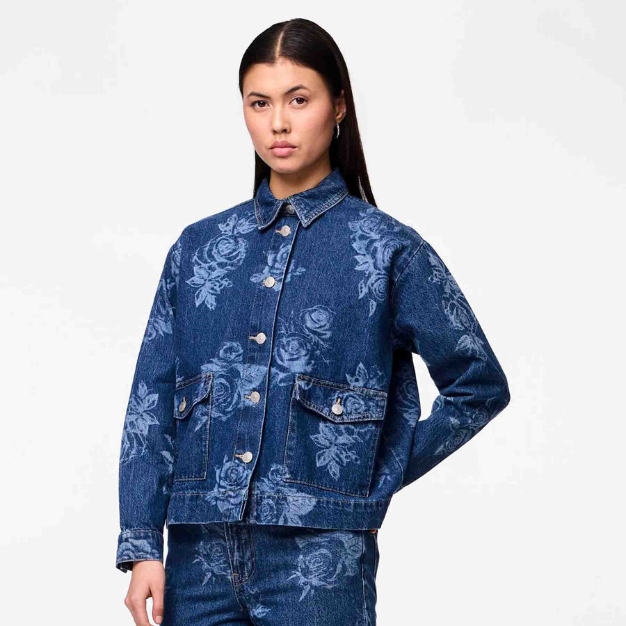 Pcflora ls denim shirt