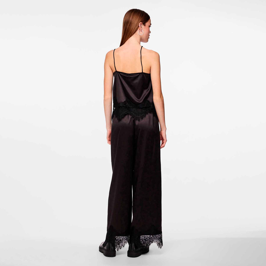 Pcnomi strap lace top