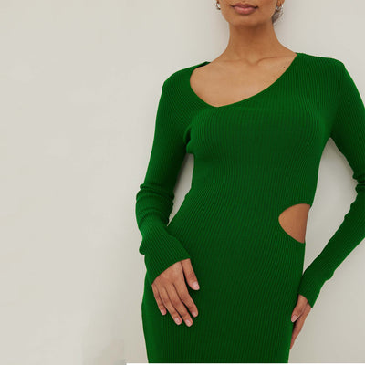 Knit cut out dressThumbnail