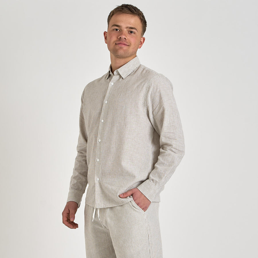 Mario linen shirt ls