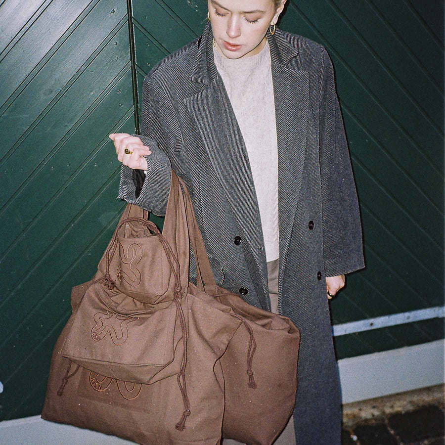 Brown shopper