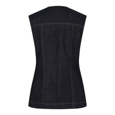 Pcnua sl fitted denim vestThumbnail