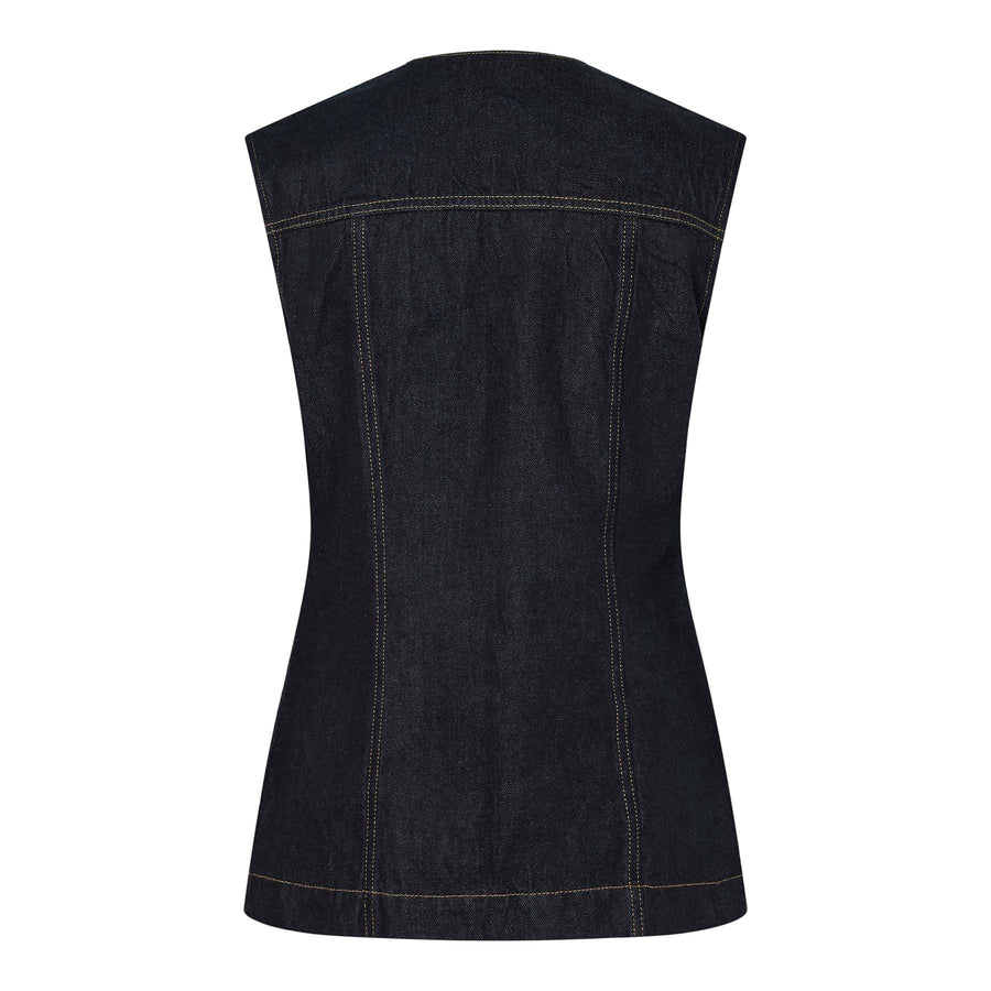Pcnua sl fitted denim vest