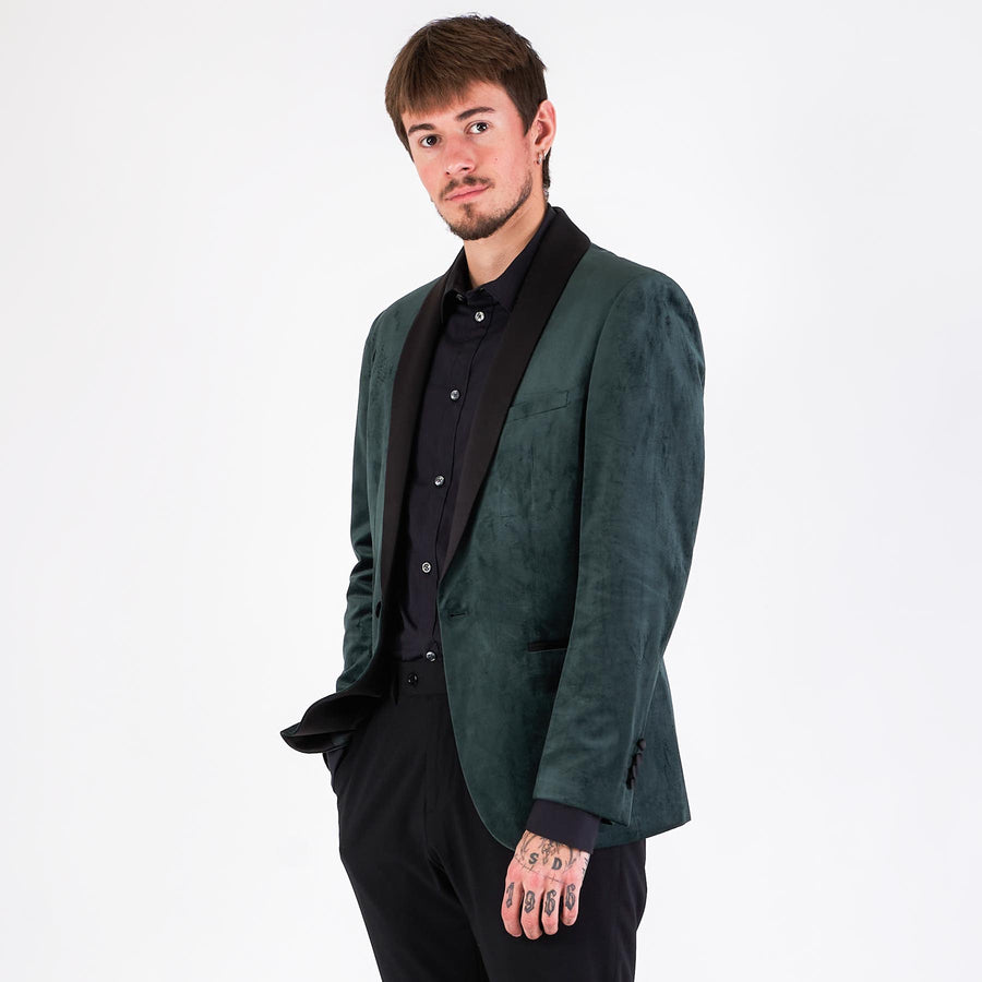Velour blazer
