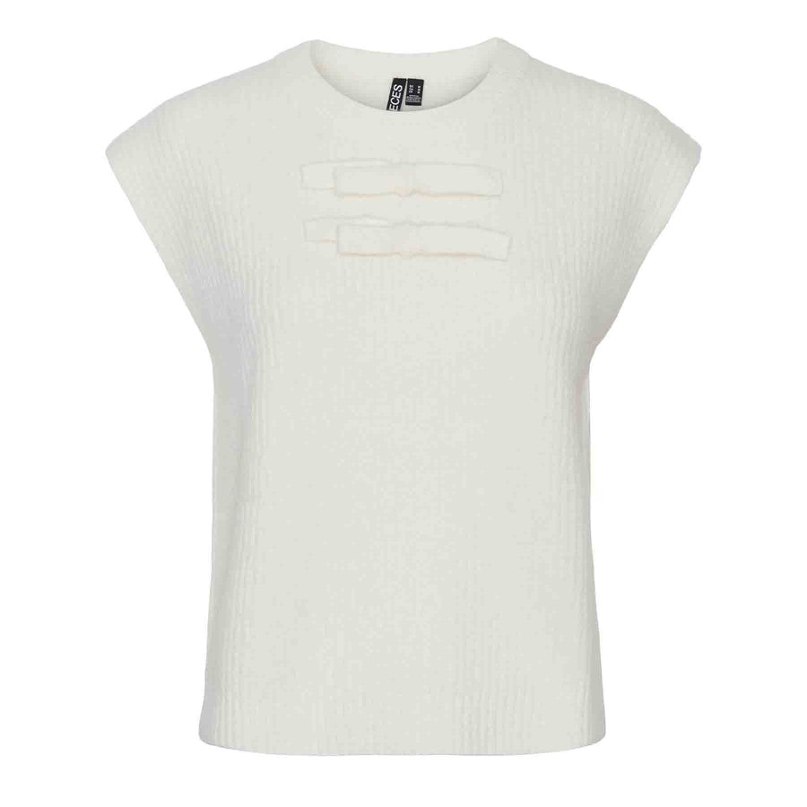 Pcgabby sl o-neck bow vest