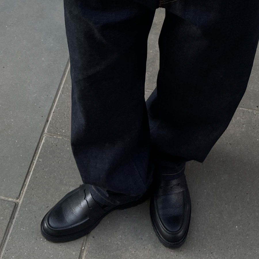 Thatcher grain penny loafer