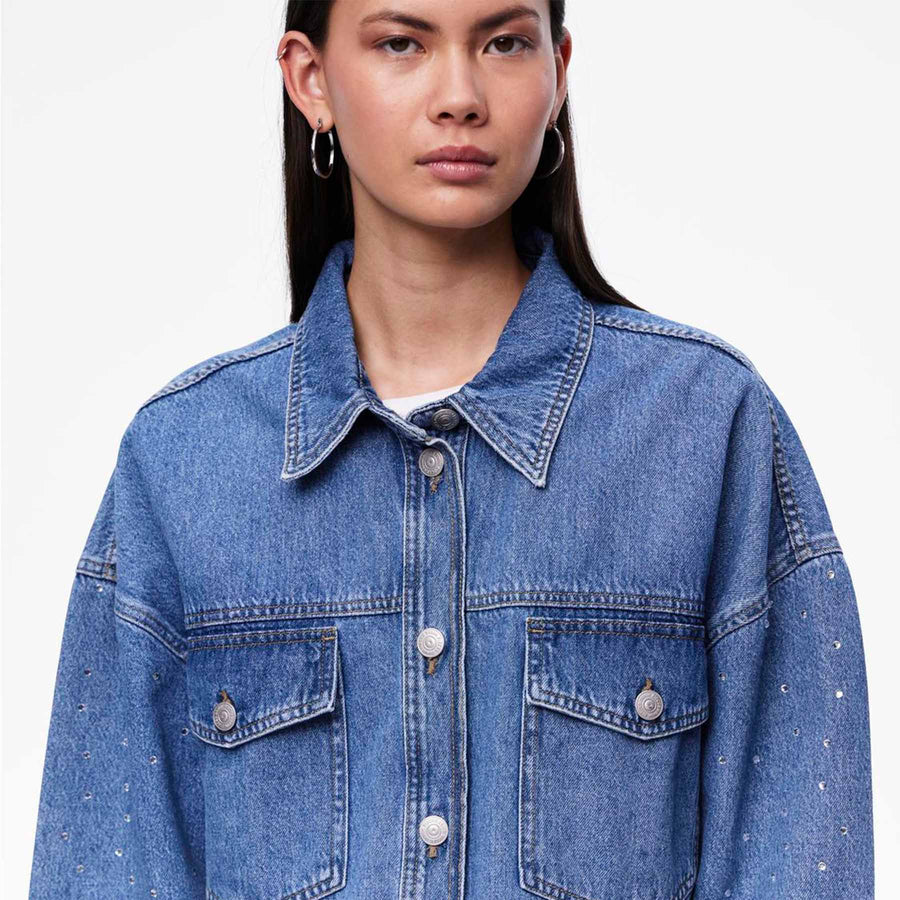 Pcsky rhinestone jacket