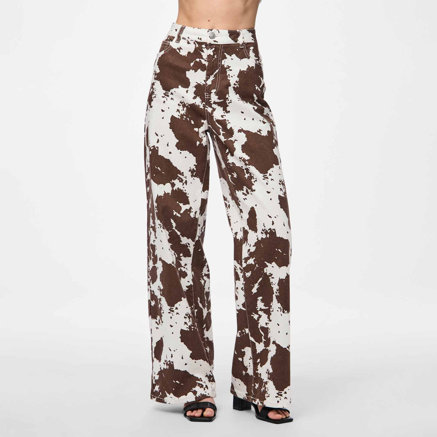 Pcfamina hw wide denim