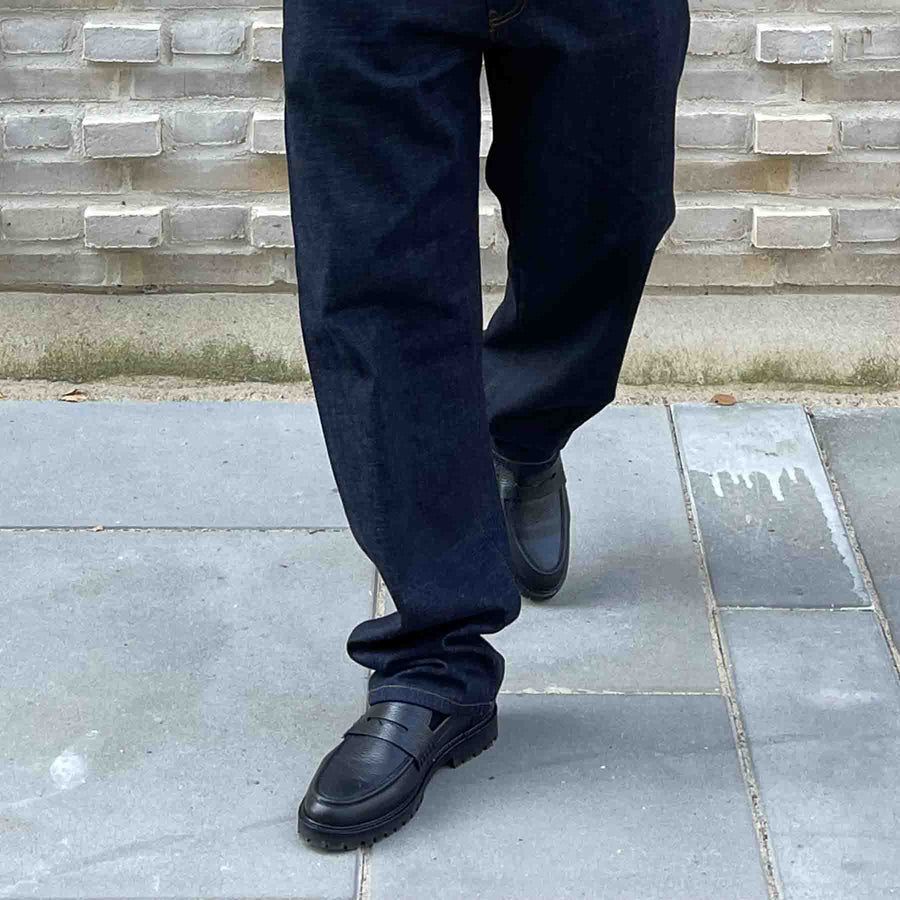 Thatcher grain penny loafer