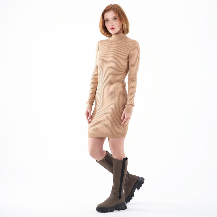 Paisley rollneck dress