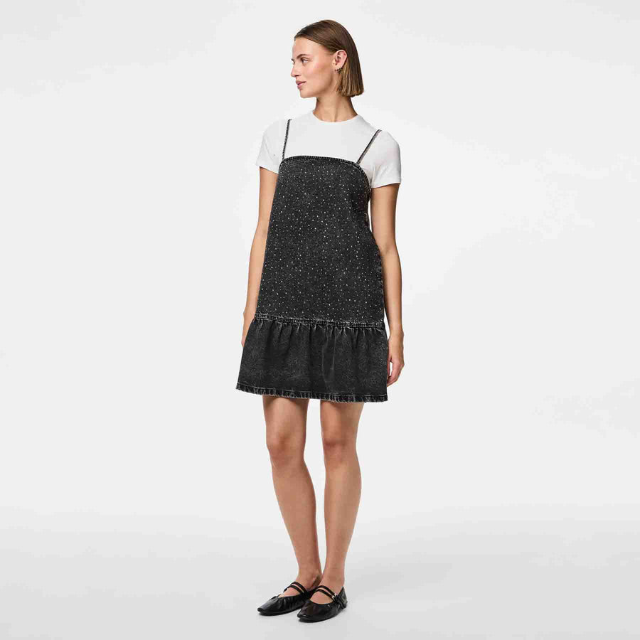 Pcnoel short slip denim dress