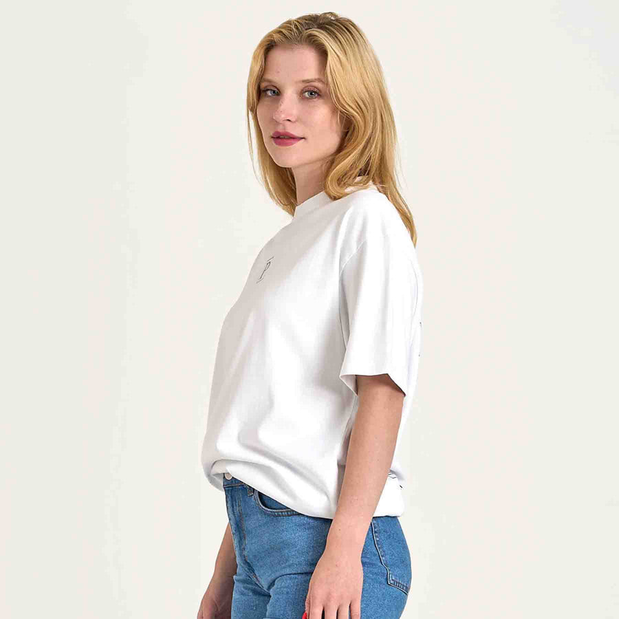 Mille boxy printed tee