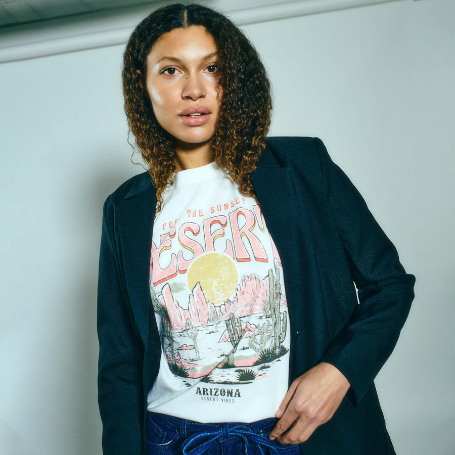 Sabine ss printed tee