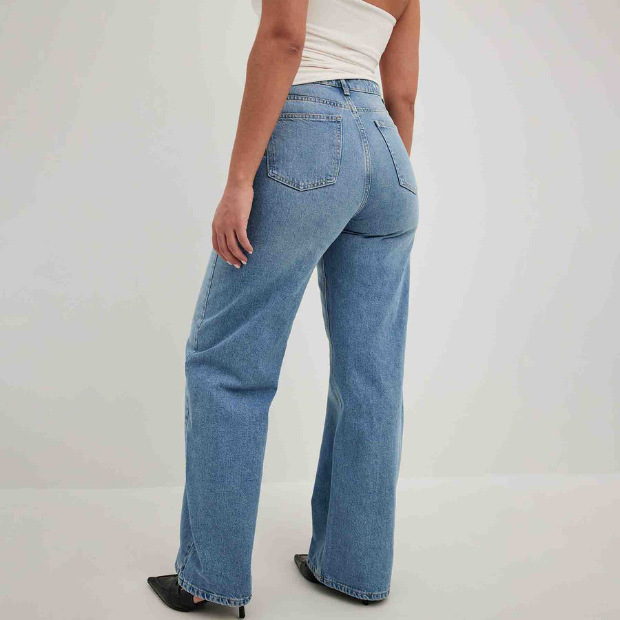 Wide high waist jean