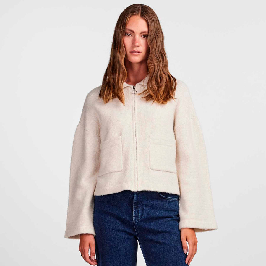 Pcselena ls zip knit