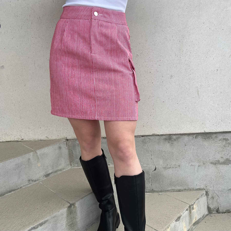 Purcasso pinstripe skirt