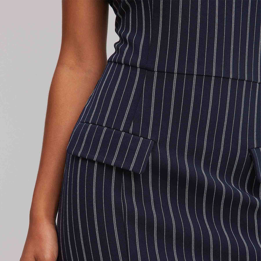 Striped corset dress