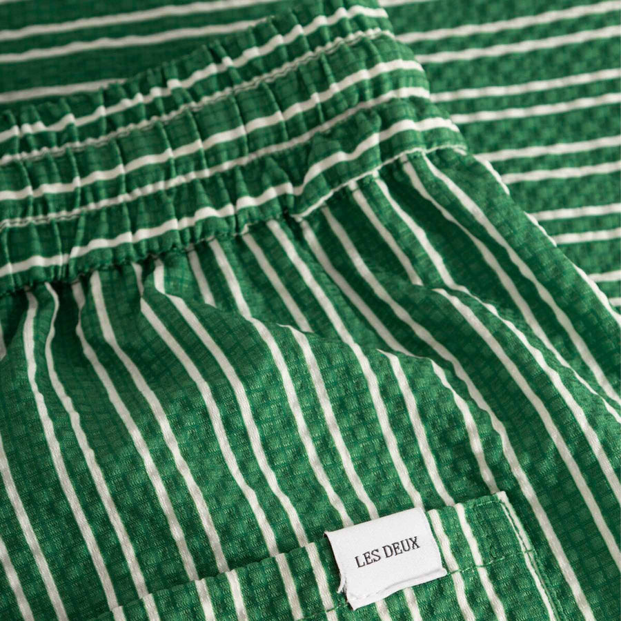 Seersucker swim shorts