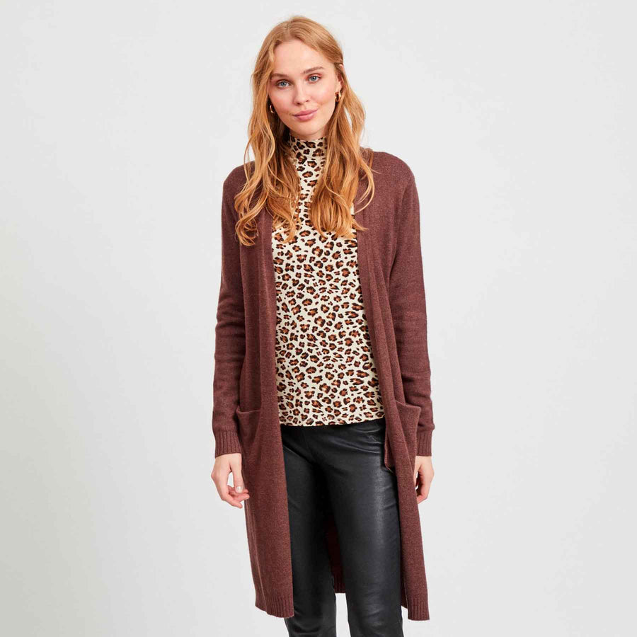 Viril long knit cardigan