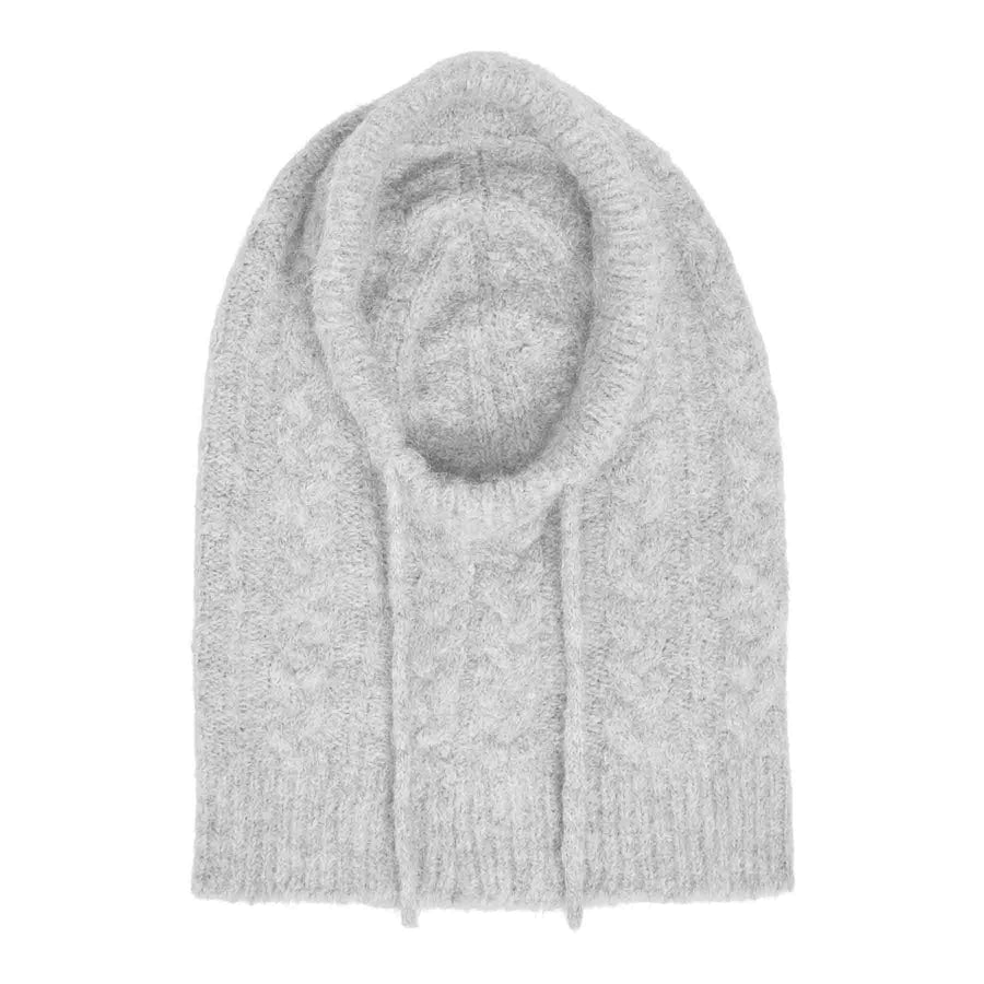 Objmilu cable knit balaclava