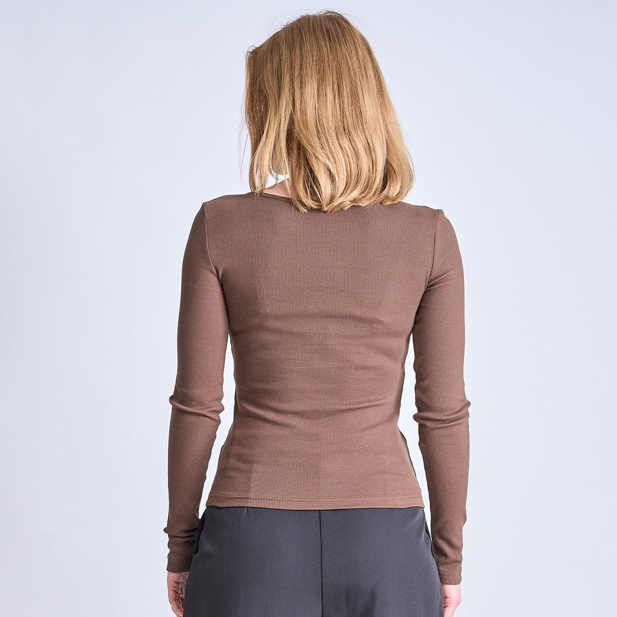 Purmynte heart neck blouse