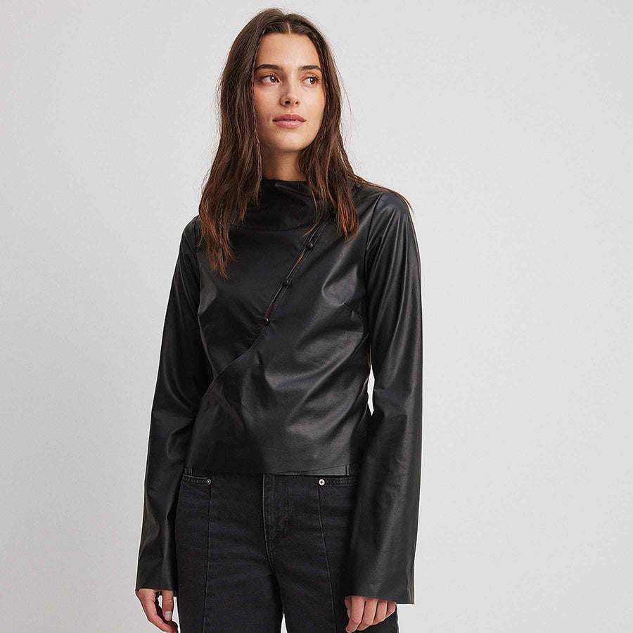 Pu buttons detail top