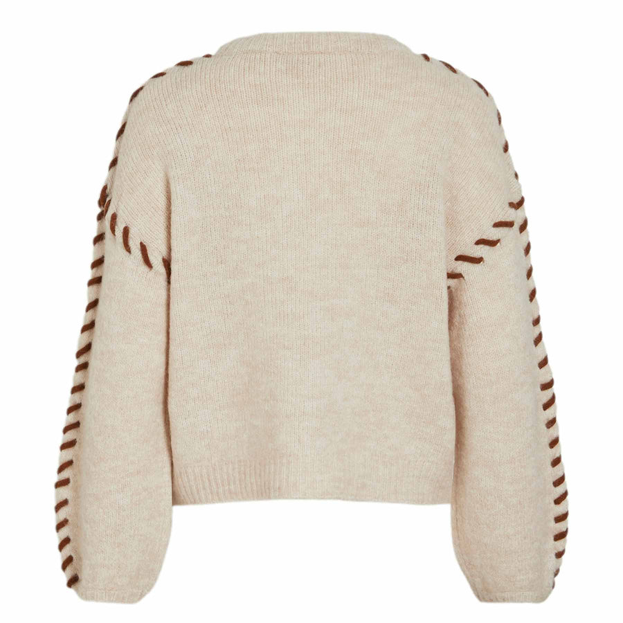 Vihaddo o-neck detail knit