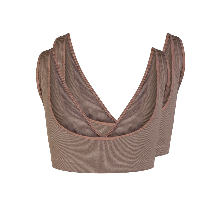 Pcsymmi rib bra 2-pack