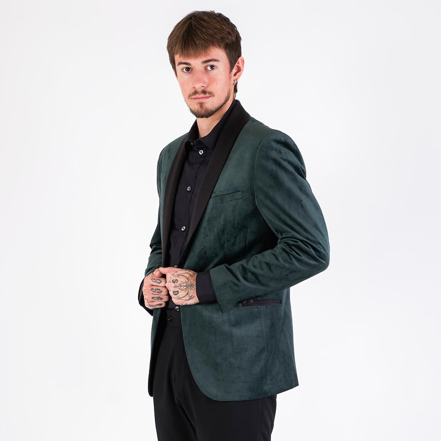 Velour blazer