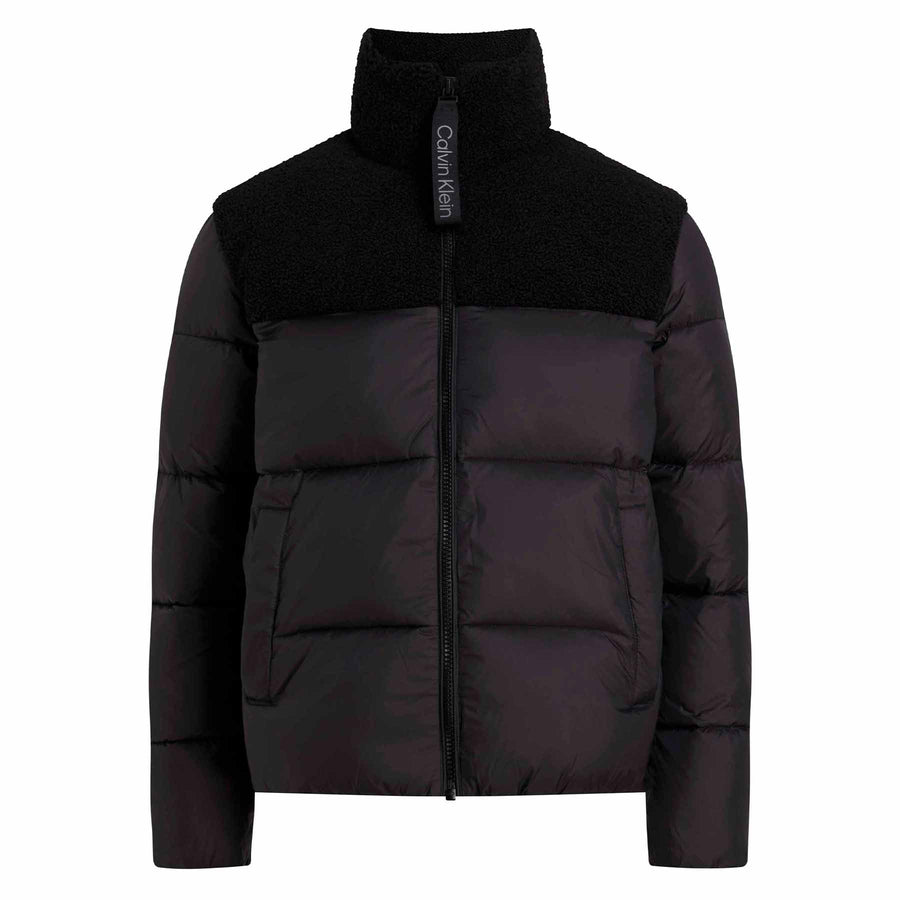 Sherpa puffer jacket