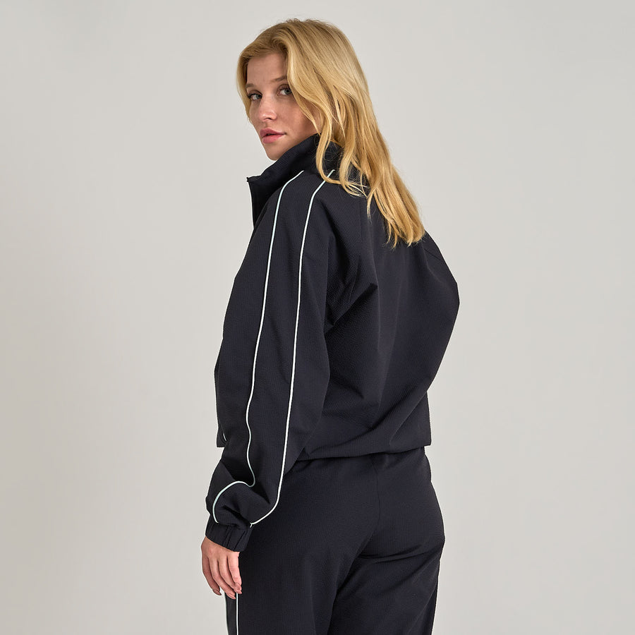 Wwade crinkle track top