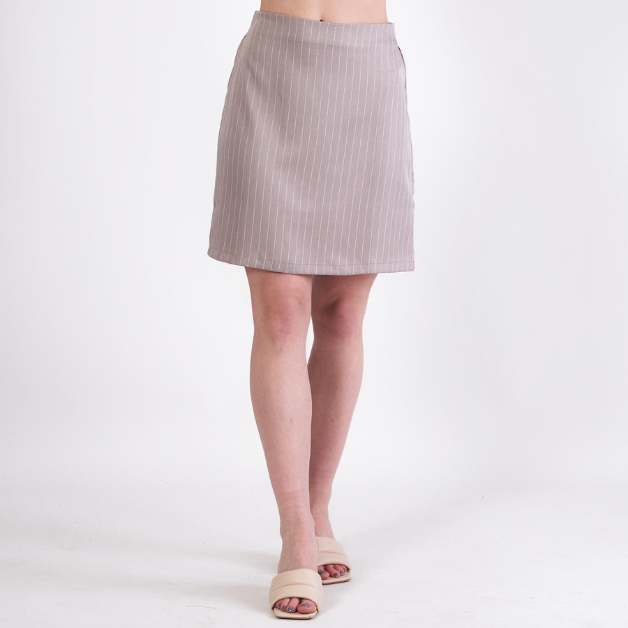 Wilma pinstripe skirt