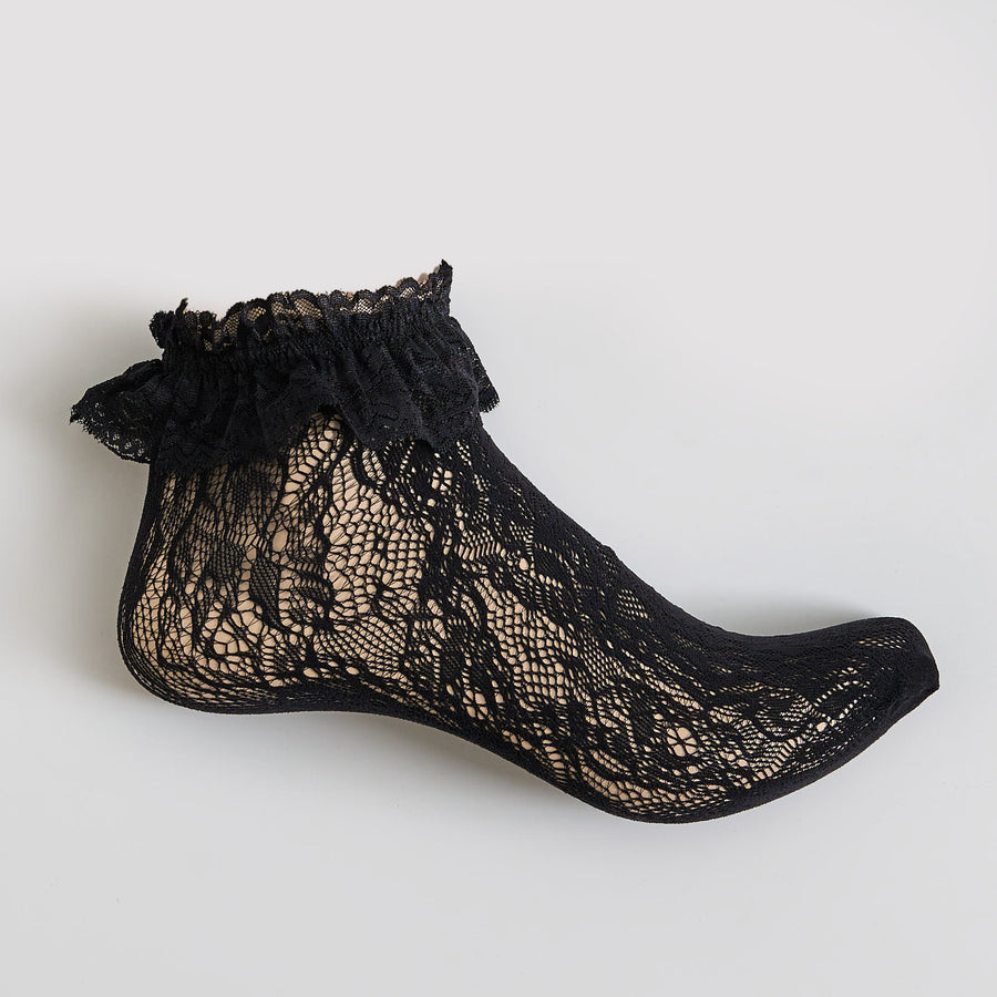 Line lace sock