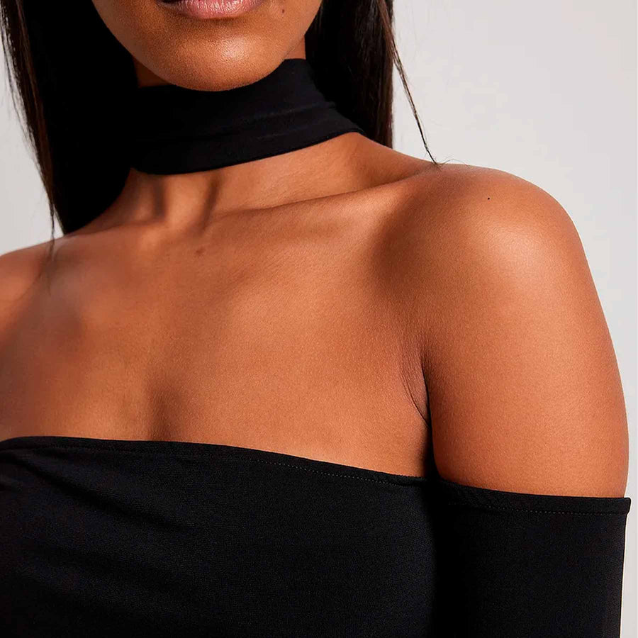 Choker detail off shoulder top
