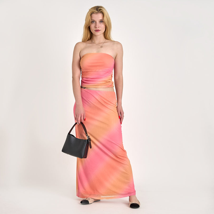 Purmillymy mesh long skirt