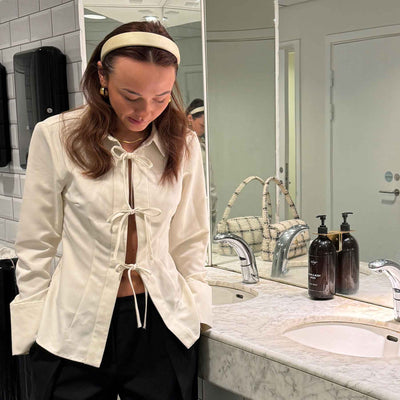 Woven tie detail blouseThumbnail