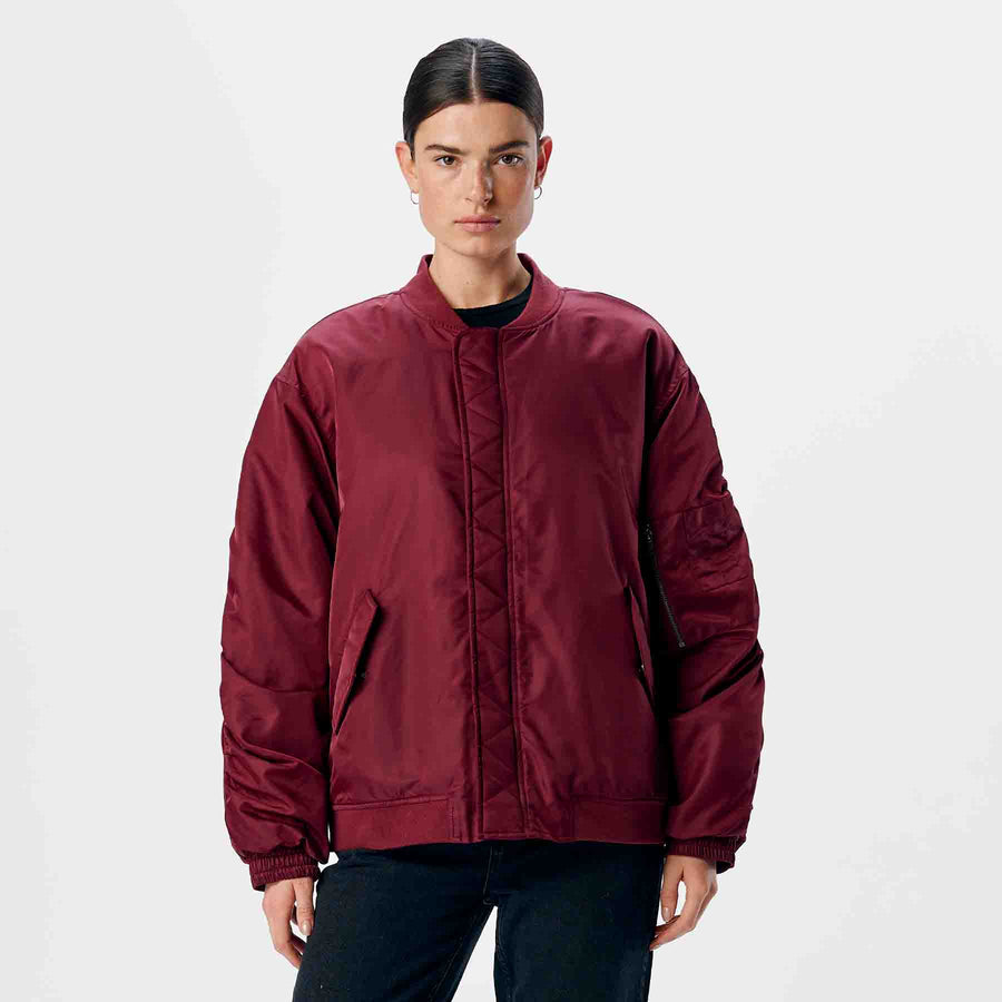 Objmary oversize bomber jacket