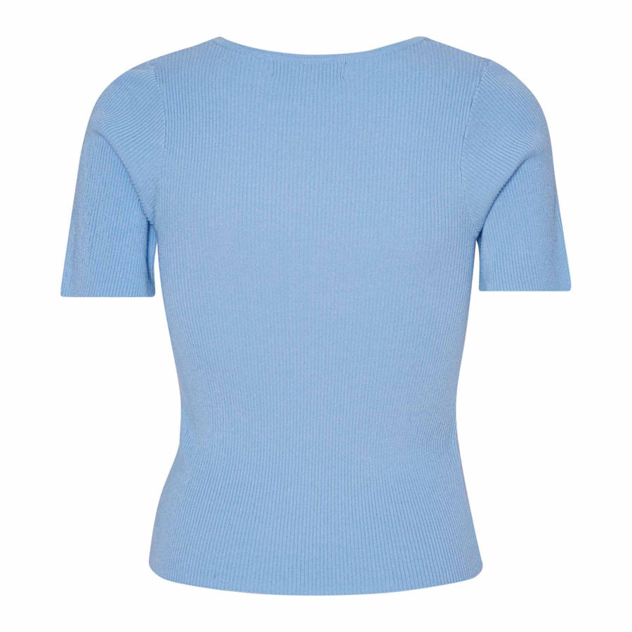 Rib knit short sleeve