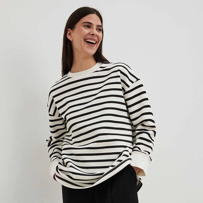 Striped oversized sweatshirtThumbnail