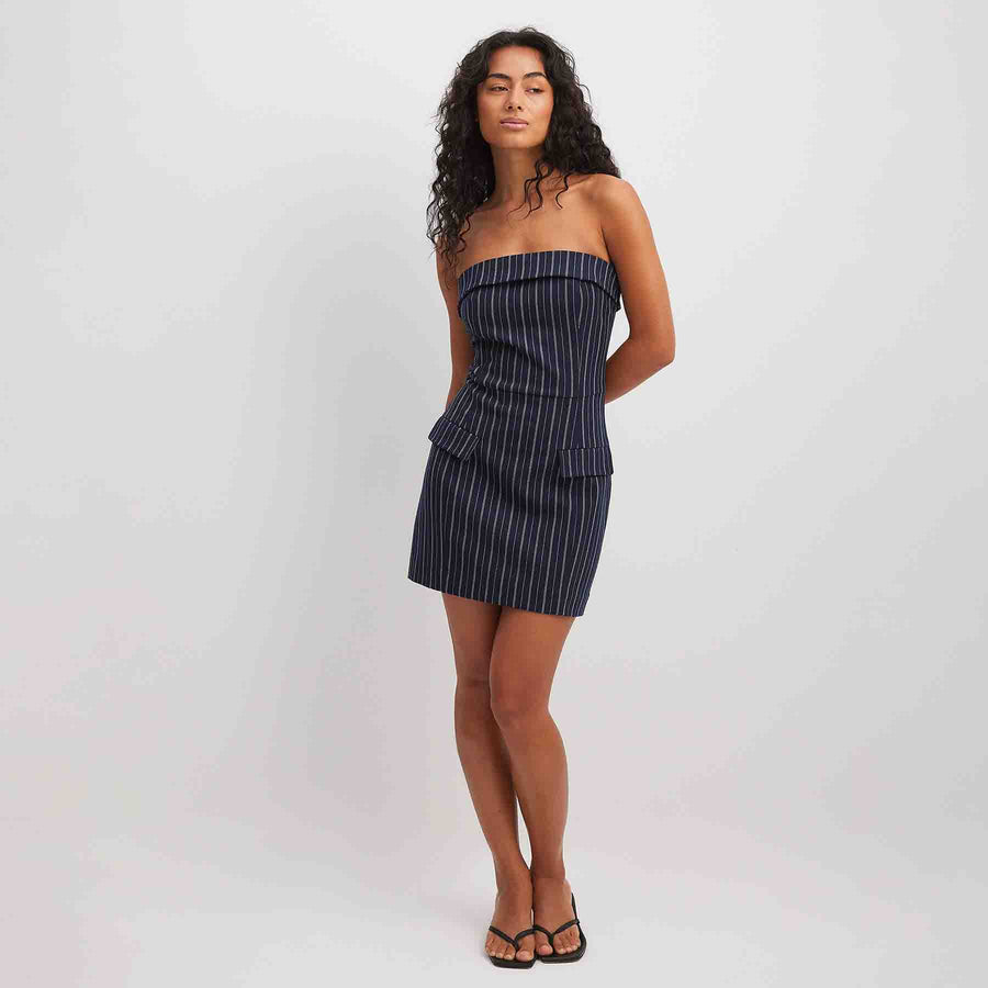 Striped corset dress