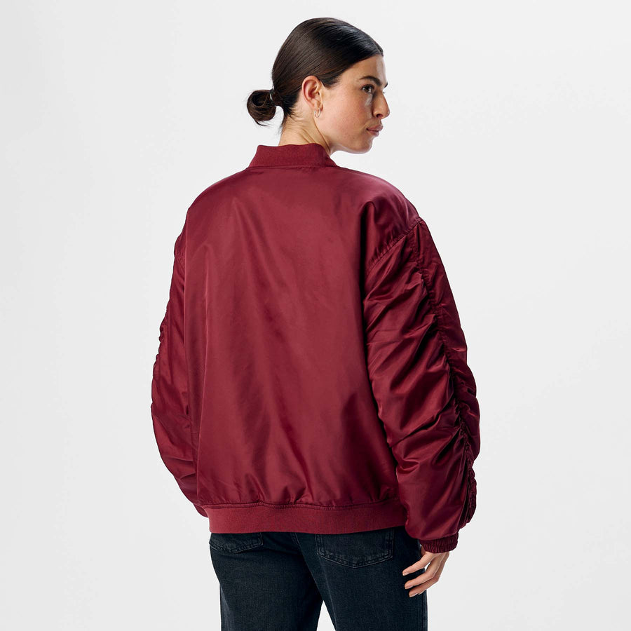 Objmary oversize bomber jacket