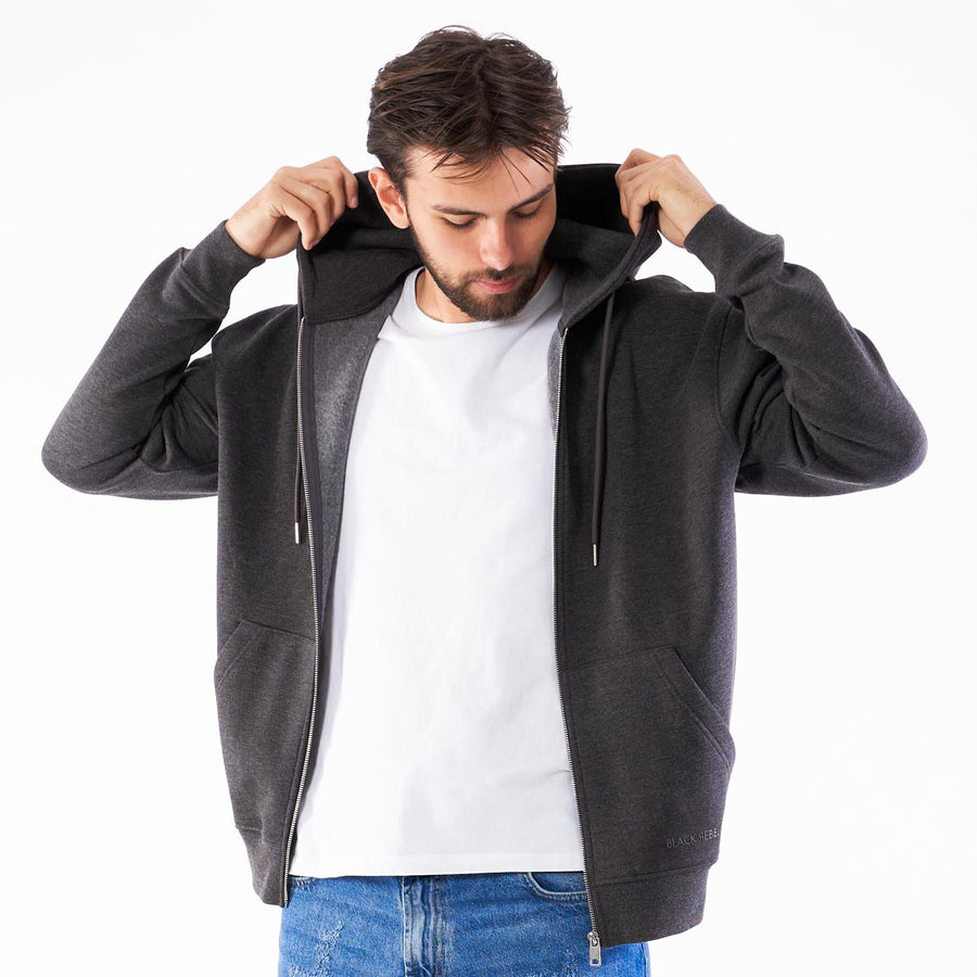 Basic full zip hoodie