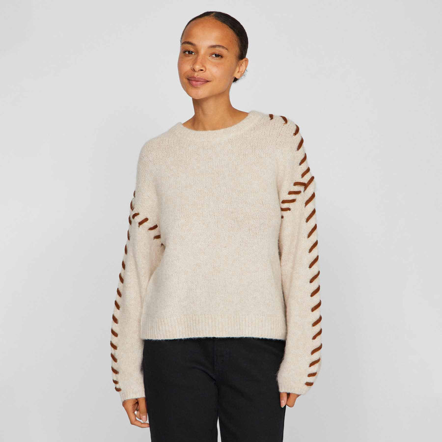 Vihaddo o-neck detail knit