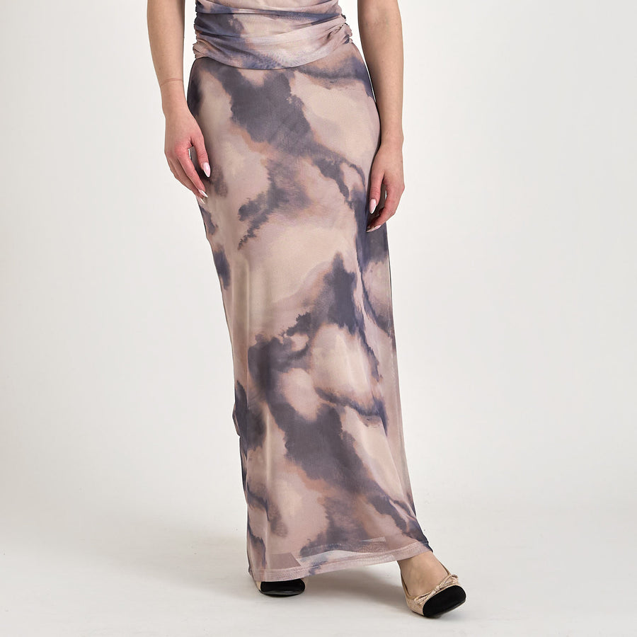 Purmillymy mesh long skirt