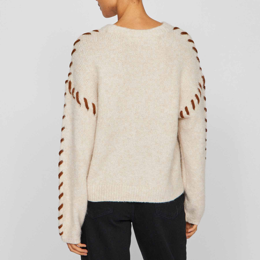 Vihaddo o-neck detail knit