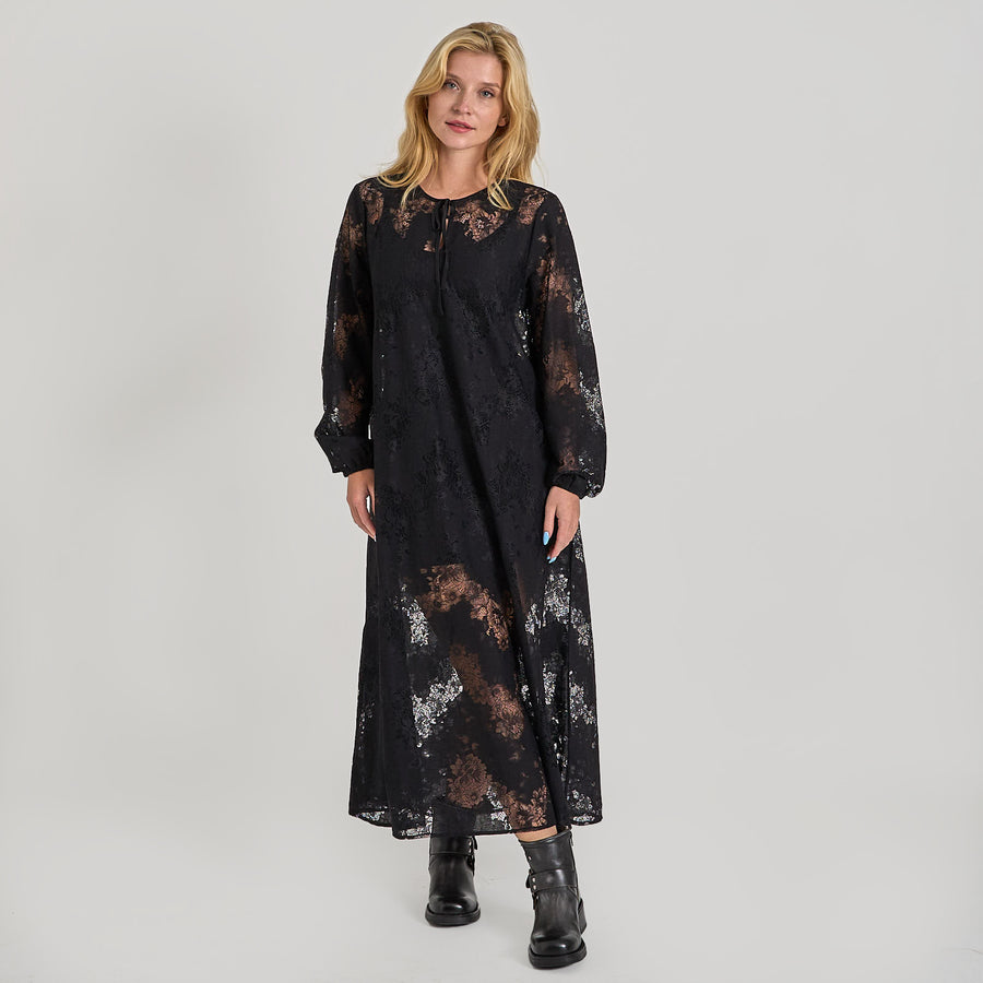 Pcnorinne ls midi dress