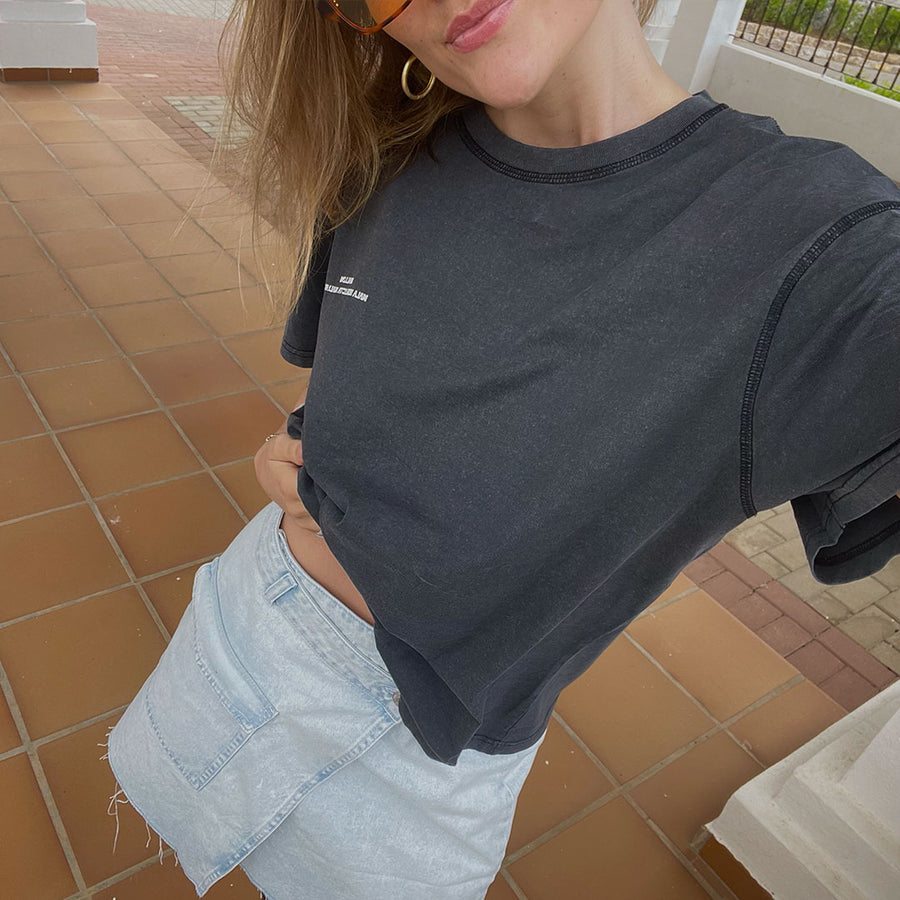 Enkulla ss tee print wash