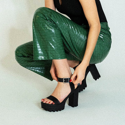 Psede leather sandalThumbnail