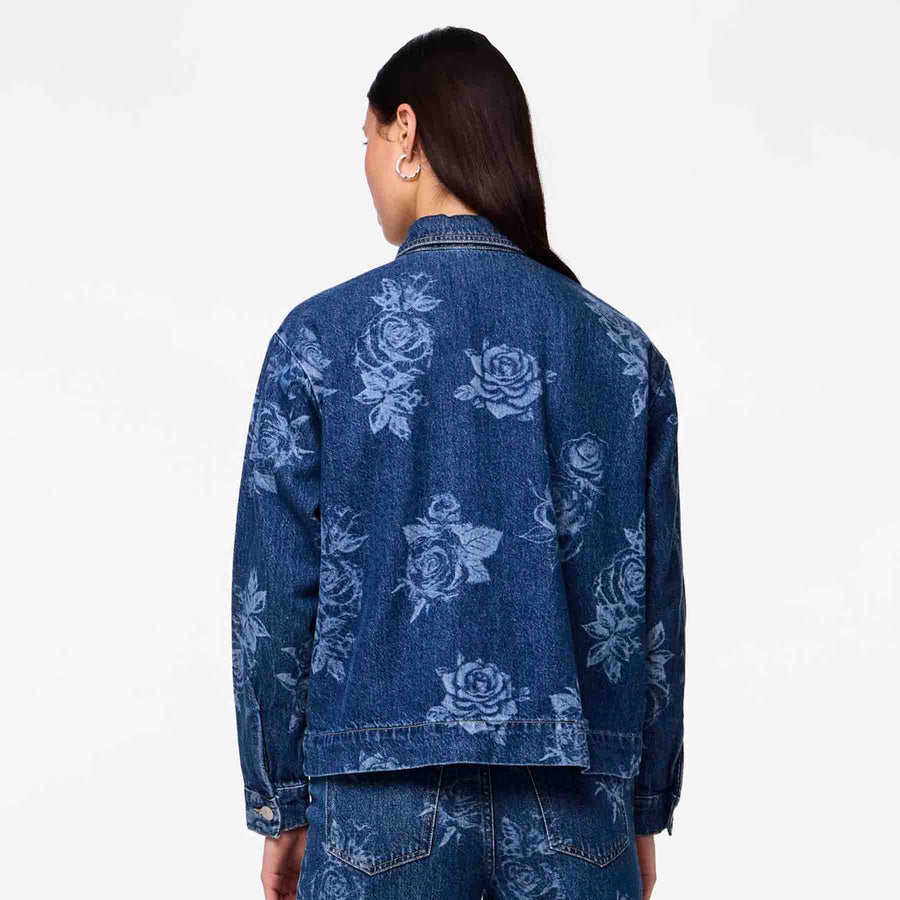 Pcflora ls denim shirt