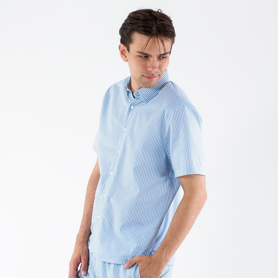 Seersucker shirt ss